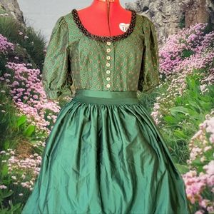 Vintage green German dress!! End of year clearance! Final sale!